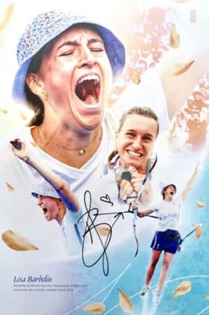Affiche anniversaire médaille 2024 Lisa Barbelin, signée
